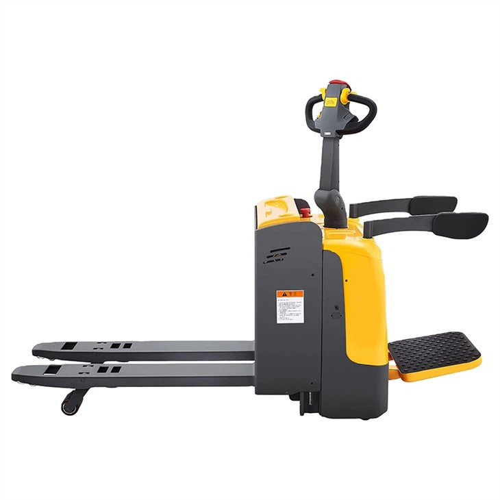Electric Walkie Pallet Truck Riding Material Handling Equipment in Warehouse