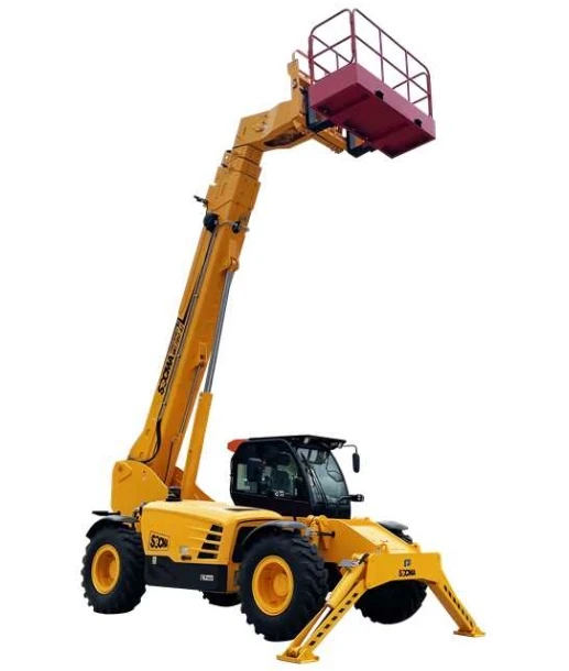 Telehandler with basket
